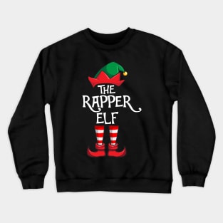 Rapper Elf Matching Family Christmas Rap Crewneck Sweatshirt